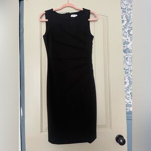 Calvin Klein Elegant Black Midi Dress